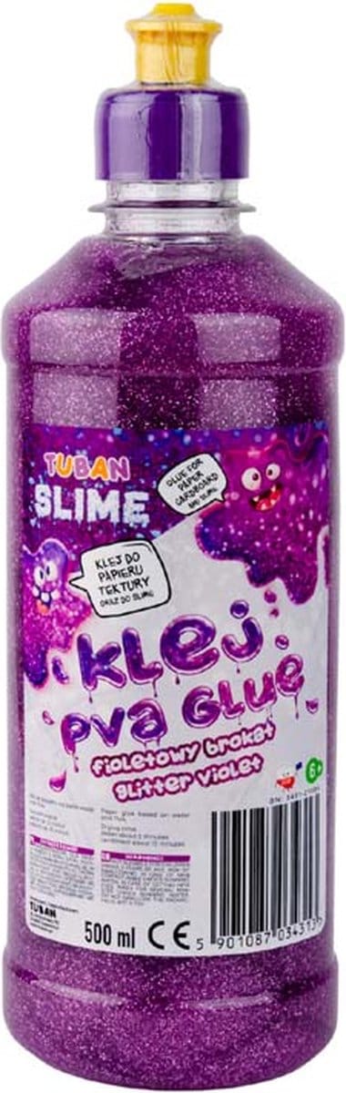 Tuban Tuban - Pva Lijm voor slijm Glitter - Paars 500 ml