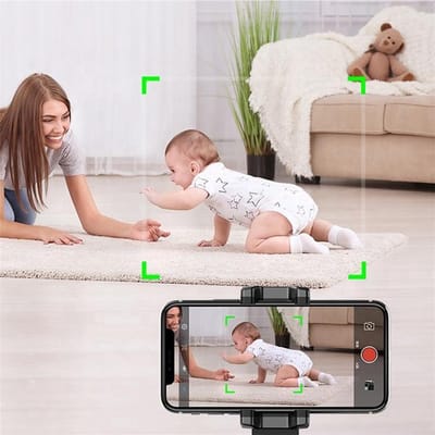 Apai Genie 360° houder voor objecttracking -TikTok- Auto Object Tracking Houder Smartphone - 360 Graden Selfie Stick - Mount Telefoon - Automatisch Volgen - Bewegingssensor Statief - Bewegende Beelden - Video & foto’s - iPhone & Android - Zwart