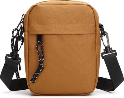 Nektasje - Reisportemonnee Crossbody Schoudertas - Waterafstotend Oxford - Unisex - Compacte Reistas voor op Reis en Vakantie - Telefoontasje met Nekkoord - 4 Compartimenten - Voor Dagelijks Gebruik - Bruin