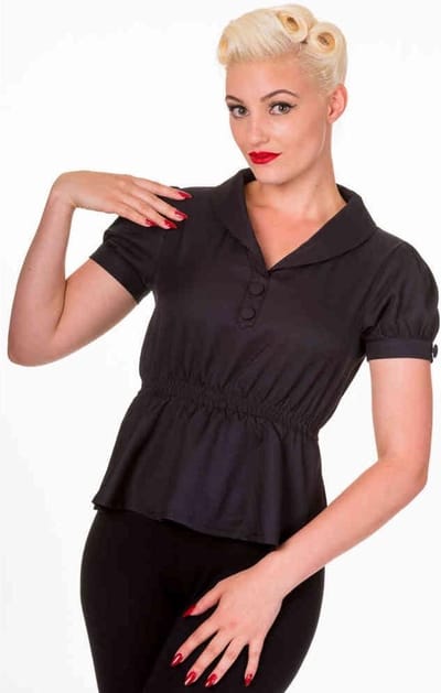 Dancing Days - ENDORA Blouse - XS - Zwart