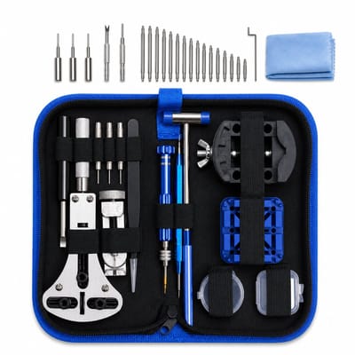 Gloovon® - Horloge Reparatie Set 159-delig - Horloge Gereedschap - Horlogekast Opener - Tools