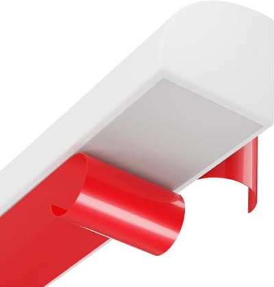 Flexibele Driehoekige Sierstrip - 300 Cm - Zelfklevende Sierlijst - Zelfklevende Rubberen Decoratieve Strip - Zelfklevend (Peel & Stick) - Plintlijst - Hoekafwerking - Geschikt Voor Plafonds, Muren, Vloeren En Keukenranden - Wit
