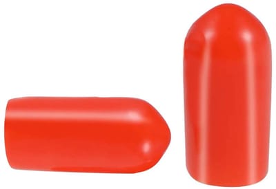 Dailygoods- Schroefdraadbeschermer Rood - PVC-Rubber - 100 Stuks - Flexibel - Bescherming tegen Schokken - Afmetingen 15x5mm - Draadkap