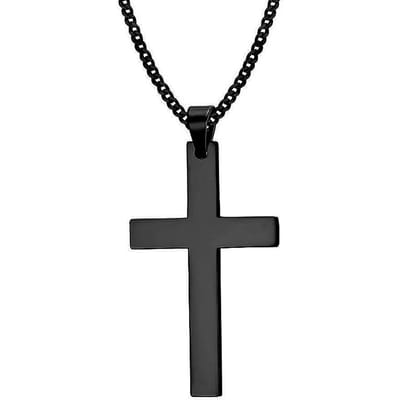 Mode Roestvrij Staal Kruis Hanger Ketting Unisex Punk Hip Hop Schakelketting Bedel Sieraden voor Jongens Meisjes Cool Cadeau 60cm