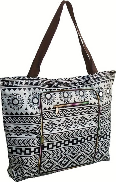 Nivard Grote Ibiza Strandtas XL- Campingtas - Zwemtas - Weekendtas - Waterbestendig - Zandbestendig - Zwart