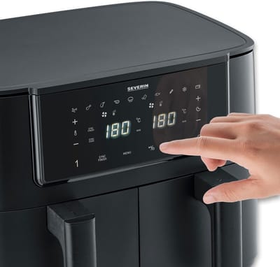 Heteluchtfriteuse met Dubbele Mand en Sync Functies voor Gezond Frituren