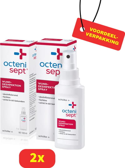 Octenisept Wonddesinfectie Spray - Wond Desinfectie - 2 x 100ml - Voordeelverpakking