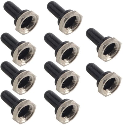 Dailygoods - Rocker Switch - Waterdichte Schakelaar - 12mm Formaat - Zwart - Voor Auto en Boot - Geschikt voor Truck - Compacte Schakelaar