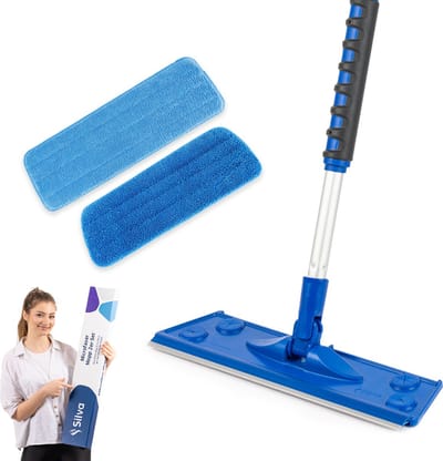 Silva Microvezel Dweil - Dweilsysteem 2in1 Set - Vloerwisser - Vloermop - Droog en Muurgebruik - Mop - 42 cm Wisbreedte