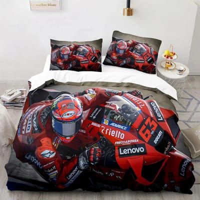 3D Print Marc Marquez 93 Beddengoed Set Dekbedovertrek Bed Set Dekbedovertrek Kussensloop Dekbedovertrek King Queen Size Jongens Volwassenen Beddengoed 70x133cm 2pcs