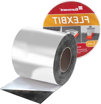Dakdekkerstape - Reparatietape Bitumentape - Dakafdichting - Zelfklevend - 150mm x 10m - Aluminiumgrijs