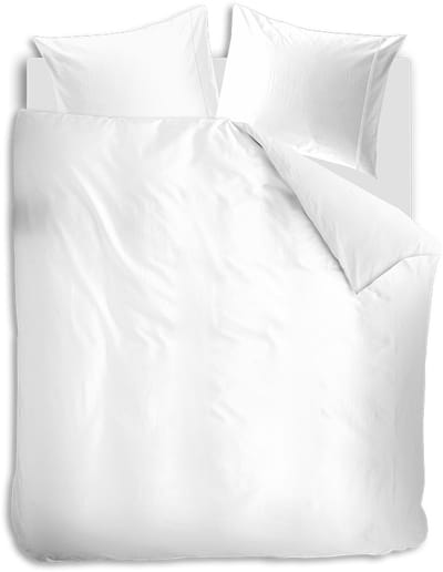 Auping Clear white satin Dekbedovertrek - Tweepersoons 200 x 220 cm - Katoensatijn - Wit