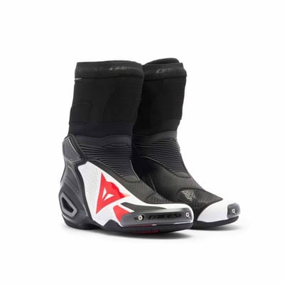 Dainese Axial 2 Air Laarzen Zwart Wit Lava Rood - Laars