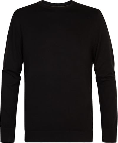 Petrol Industries Trui Heren - Regular Fit - Fijngebreide Trui Mannen - Ronde Hals - 50% Katoen, 50% Acryl - Pullover - Zwart - Maat S