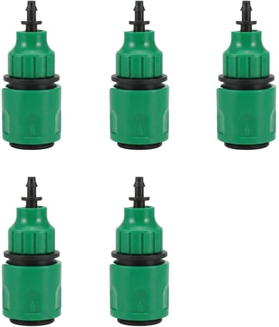 Slangkoppelingen van kunststof 4/7 en 8/11 - tuinaccessoires voor sproeiers - complete set voor irrigatiesysteem