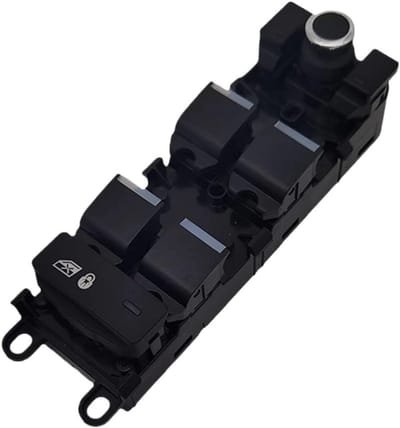 Raamschakelaar - Raamknop - Auto Reparatie - Directe Vervanging - 2.54 cm - Zwart