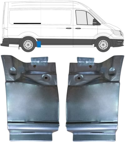 Reparatiepaneel achterspatbord voor Volkswagen Crafter 2017- / Links + Rechts
