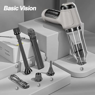 Nieuwe 12000Pa Autostofzuiger Handheld Draadloze Mini Stofzuiger Voor Auto Thuis Desktop Toetsenbord Reinigingsrobot