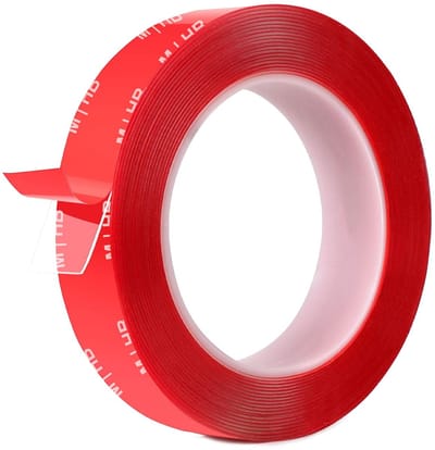 Tape Sterk 1cm x 5m Plakband Acryl Schuimtape Transparant Waterdicht Hittebestendig Voor Woonkamer Kantoor Auto Montage