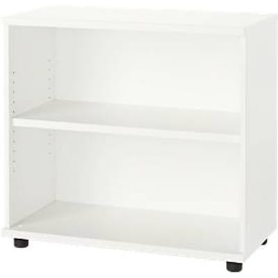 Schäfer Shop Select Boekenkast van hout, 2 legborden, B 800  x D 421 x H 750 mm, wit