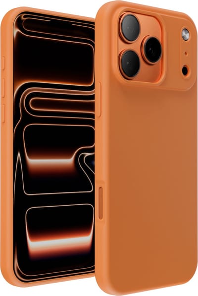 Hoesje geschikt voor Apple iPhone 17 Pro hoes Oranje - backcover - optimale bescherming - Oranje