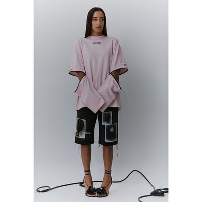 Stieglitz Chayenne Skate Tee Wide Sleeve Pink Größe: XS | Hemden Outlet | Damen | Rosa