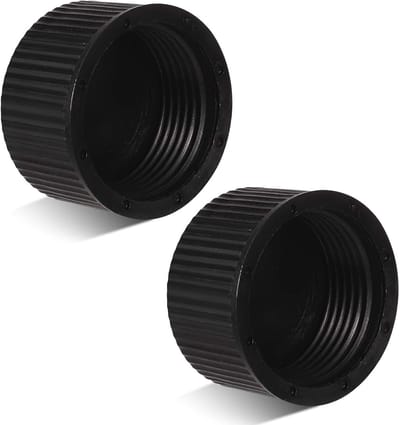 Set van 2 Afvoerkappen voor Zandfilter met 2 Sealing Gaskets - Onderdeel voor Zwembadfilter, Afvoerkap voor Spa en Zwembadaccessoires