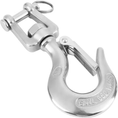 Allecto - Swivel Cargo Hook - Hijshaak 650kg - Vergrendeling voor veiligheid - Ideaal voor industriële toepassingen - Hoog draagvermogen - Ge...