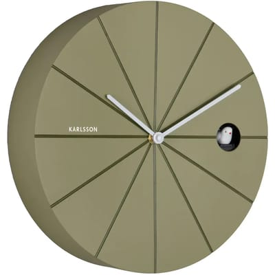 Karlsson Wandklok Destacado Cuckoo - Groen - 28x28x28cm - Wandklok Modern