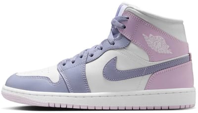 Nike Air Jordan 1 Mid Sneakers Dames – Indigo Haze/Doll/White – Leer – EU 44,5