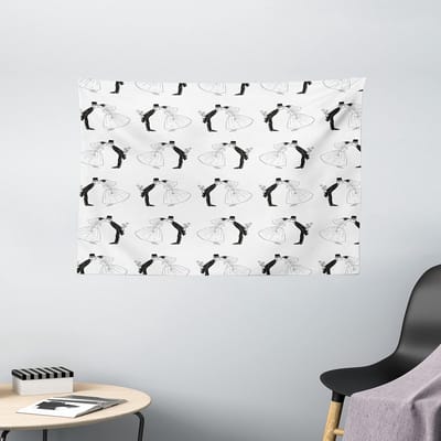 ABAKUHAUS Kussentapijt, Compositie van bruidegom en bruid, Woonkamer Slaapkamer Wanddoek Zijdezacht Satijn Tapijt, 150 x 100 cm, Witte Coke Grijs