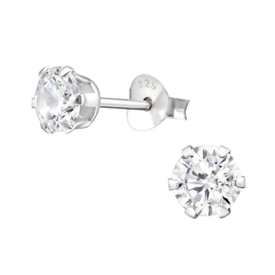 Amanto Oorbellen Elka - 925 Zilver E-Coating - ∅5mm