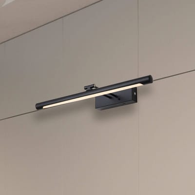 Searchlight Holton LED wandlamp op accu, matzwart, breedte 45 cm, CCT