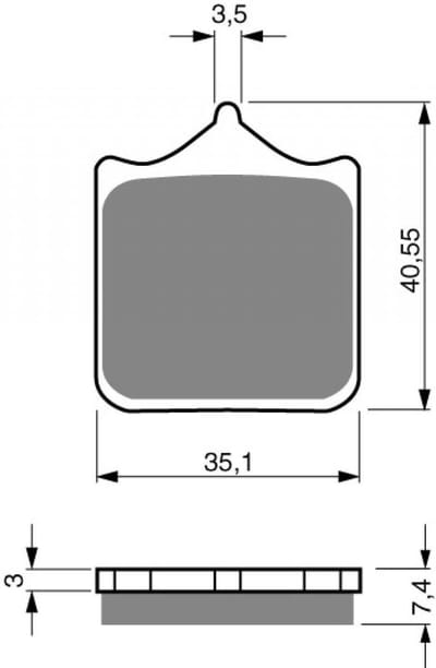 Plaquette de frein Gold Fren pour Moto Chinois 600 motocycle Neuf