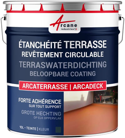 Waterdichte verf voor terras - Buitencoating op basis van hars: ARCADECK