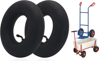 2x PD® - Binnenband 3.00-4 - Hoge Kwaliteit - 260 x 85 cm-  Haaks ventiel - Binnenbanden Bolderkar - Binnenband Steekwagen - Binnenband Skelter