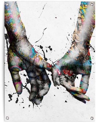 Tuinposter Liefde - 80 x 60 - Canvas - REINDERS