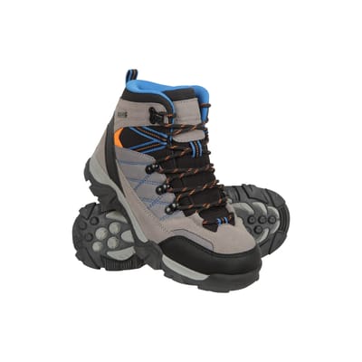 Mountain Warehouse Kinder/kleuterpad suède wandelschoenen (Grijs)
