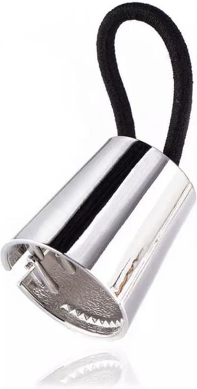 Emilie collection - Haarelastiek - hair cuff metaal - paardenstaart houder - zilver