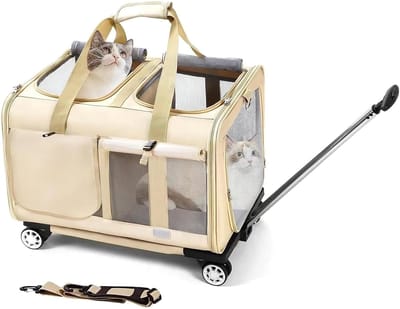 Lexium Katten Vervoersbox - Kattenvervoersbox - Reistas Katten - Reismand - Kattendraagtas - Transporttas