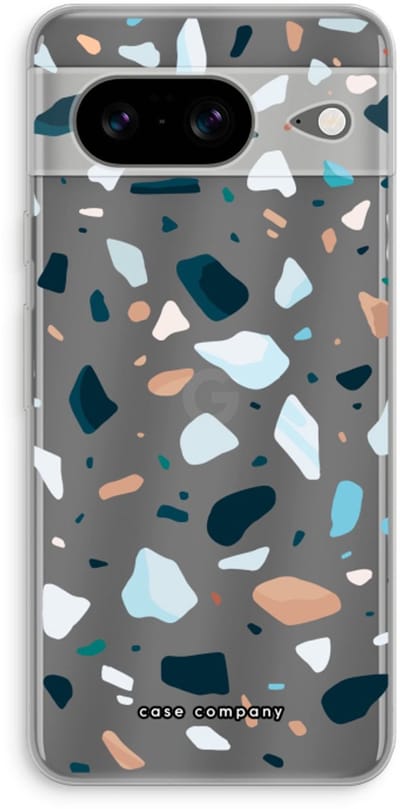Case Company® - Hoesje geschikt voor Google Pixel 8 hoesje - Terrazzo N°13 - Soft Cover Telefoonhoesje - Bescherming aan alle Kanten en Schermrand