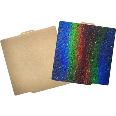 PEI+PEY Bouwplaatvel 257x257mm Veerstaalplaat Dubbelzijdig Getextureerd met Sterrenhemel 0 veelkleurig