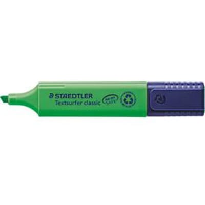Staedtler Textsurfer Classic markeerstift, wigvormige punt, lijndikte 1-5 mm, navulbaar, met draaidop, gerecycled kunststof, schrijfkleur groen, 1 stuk
