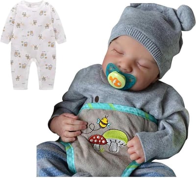 Babypop Wasbaar - Reborn Pop - Kinderspel - Siliconen Volledig Lichaam - 19 inch - Jongens