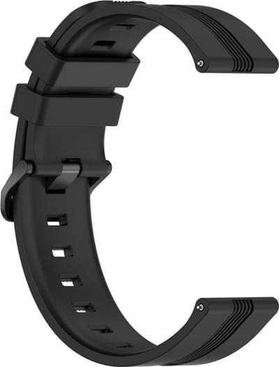 Siliconen bandje - geschikt voor Garmin Venu / Venu 2 Plus / Venu SQ / Venu SQ 2 - zwart