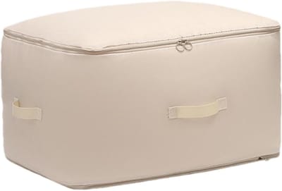 Opbergzakken Kleding - Opbergzakken Dekbed - Ruimte Besparen - Waterdicht Zelfsamendrukbaar - 42 x 54 cm - Beige