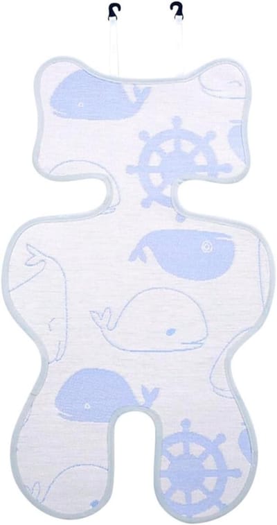 Ademend zomer-zitkussen voor buggy en kinderwagen - anti-transpiratie kussenovertrek (73 x 33 cm)