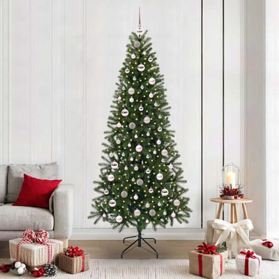 vidaXL - Kunstkerstboom - Groen - 210 - cm - PE - en - PVC