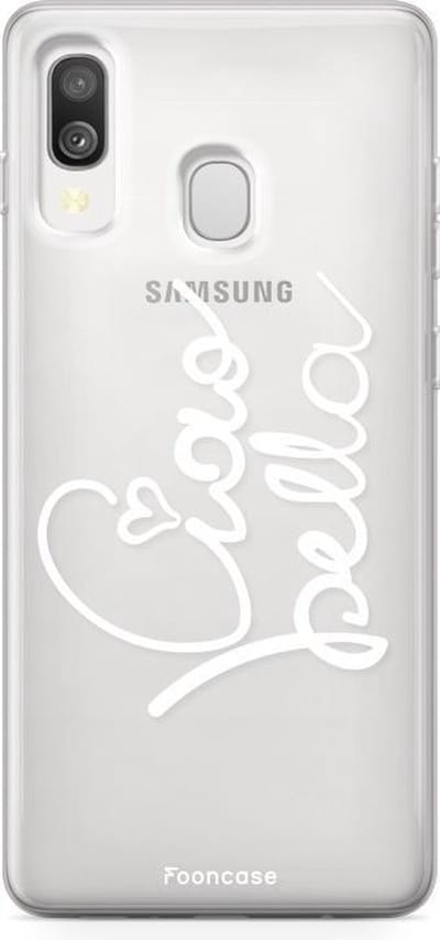 Fooncase Hoesje Geschikt voor Samsung Galaxy A40 - Shockproof Case - Back Cover / Soft Case - Ciao Bella!