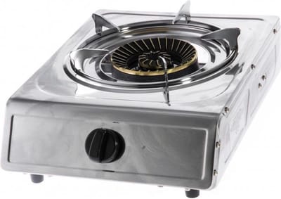 Mustang RVS kookstel 1 pits 4.3 kW - gas kookpit - voor camping of camper
